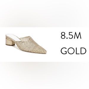 Sarto by Franco Sarto Visa 4 Pointed Toe Mule- Gold